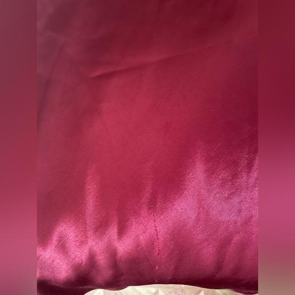 Blondie&Me Evening Wine Satin Dress By Linda Bernell Backless&Sleeveless - Picture 12 of 13